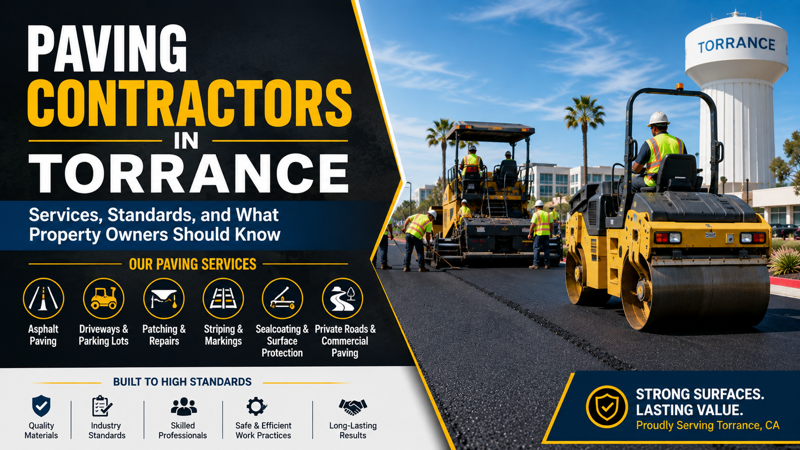 Paving Contractors in Torrance: Services, Standards, and What Property Owners Should Know